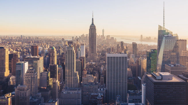 New York city skyline with Empire State building