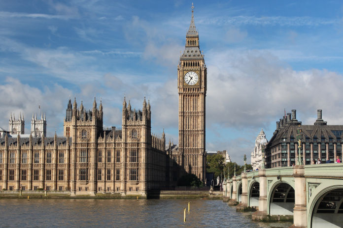 Westminster with bridge, house of parliament and Big Ben